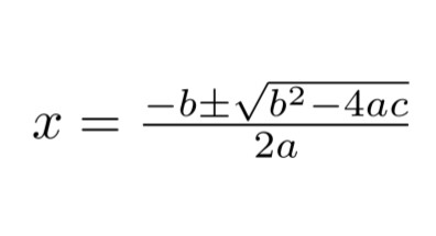 Quadratic Formula